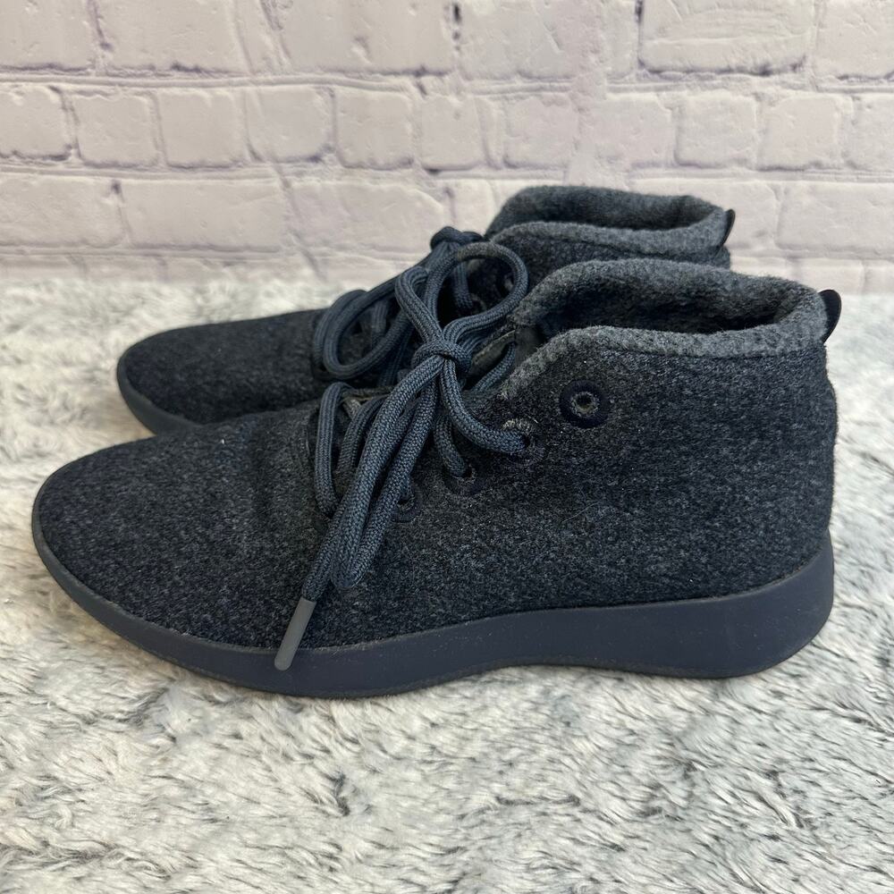 Allbirds Tree Topper High Top Navy Blue Sneakers Size 9 Lightweight Sustainable - Picture 6 of 9